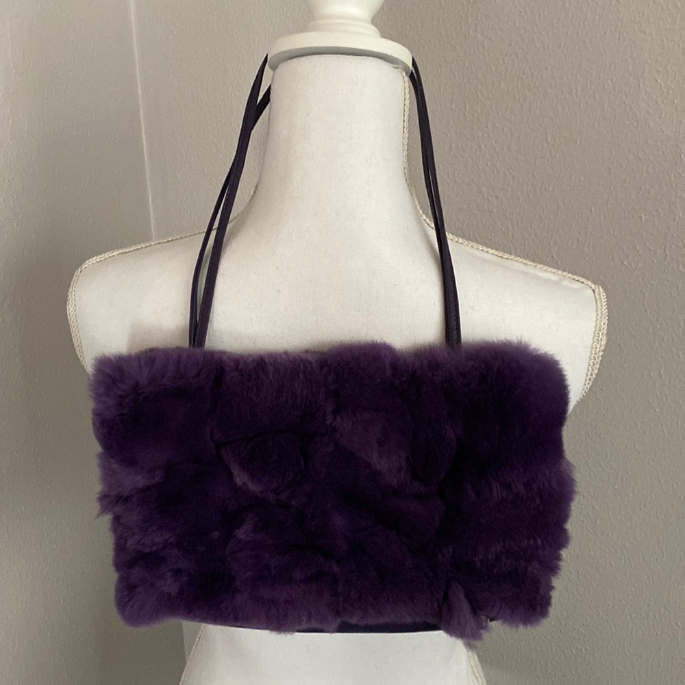 Furry purple bag. Must have. NWT